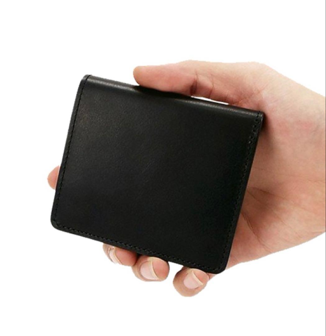 ム*ク様 新品未使用　SLOW&CO ブラック 二つ折り財布　mini wall