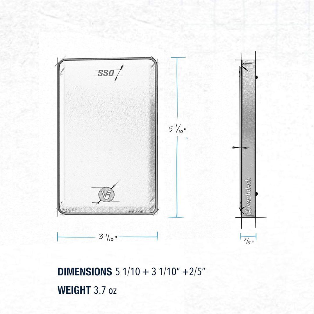 専用出品 外付けSSD シルバー USB-C接続