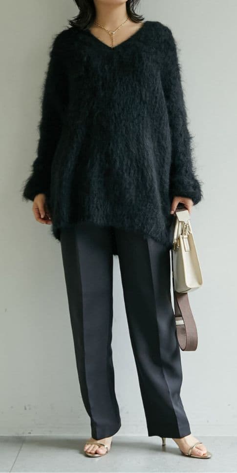 Whim Gazette 長谷川京子さんコラボ モヘヤプルオーバー