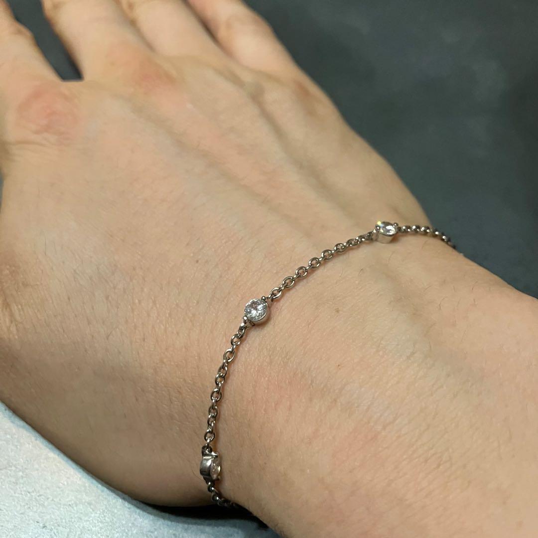 SILVER925 STONE CHAIN BRACELET/シルバー/ブレス