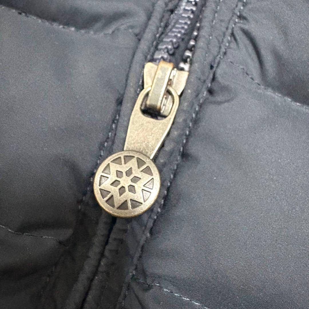 PYRENEX ピレネックス ダウンベスト フード ネイビー S 34 2way