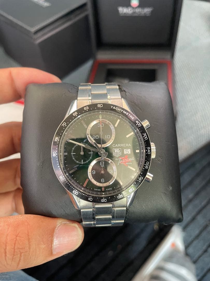 shark　TAG Heuer クロノグラフ グリーン　限定モデル