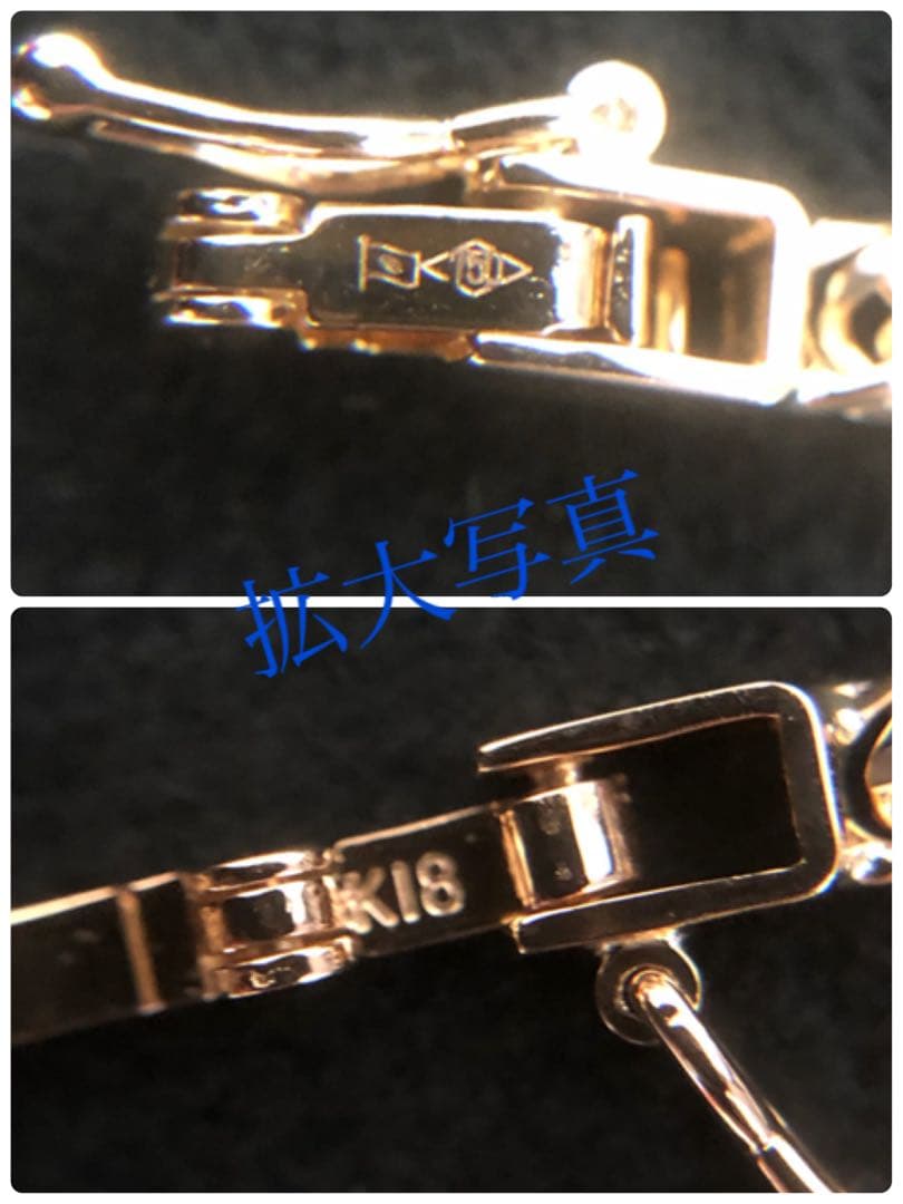 ケース無し価格　K18喜平ブレスレット　12面トリプルカット