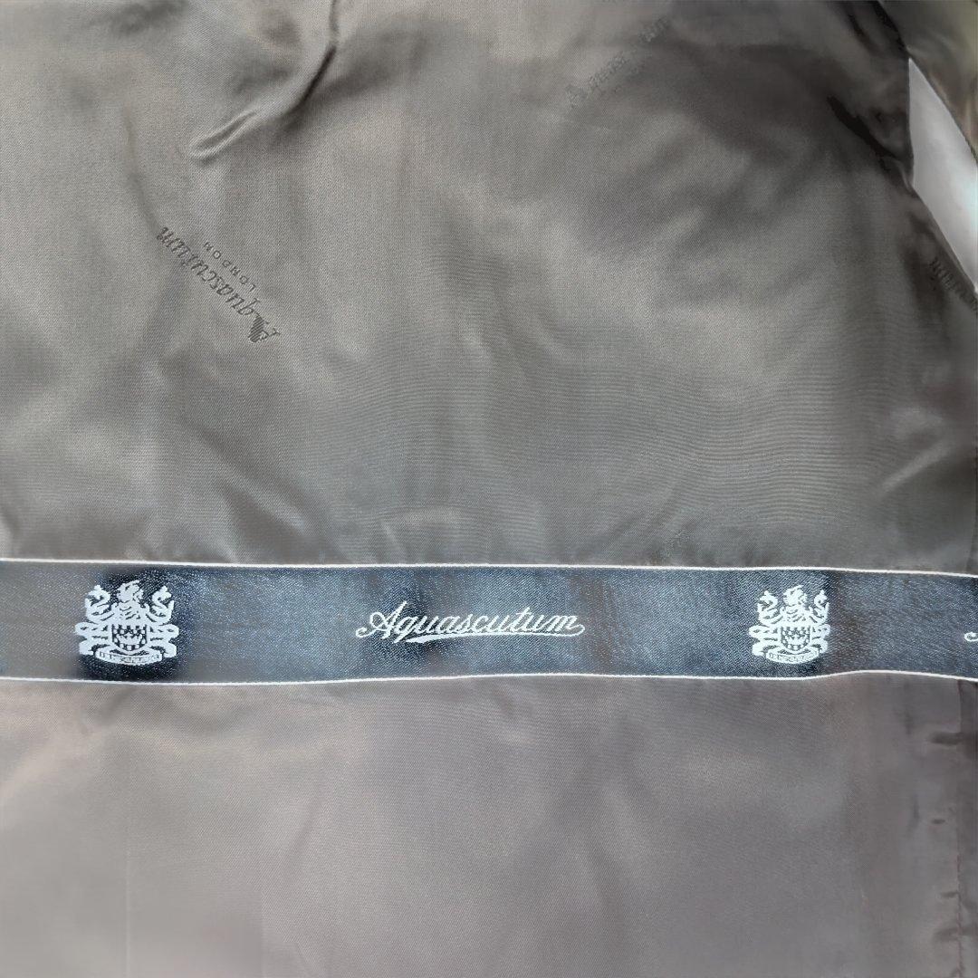 ✨極美品✨Aquascutum ステンカラーコート 中綿ダウン シルク混