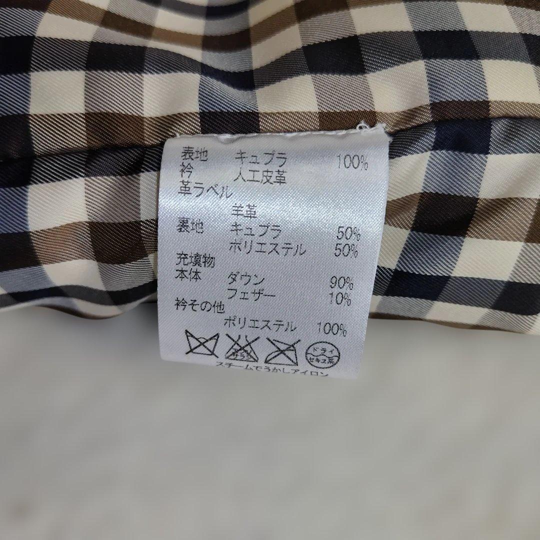 ✨極美品✨Aquascutum ステンカラーコート 中綿ダウン シルク混