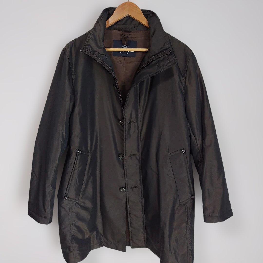 ✨極美品✨Aquascutum ステンカラーコート 中綿ダウン シルク混