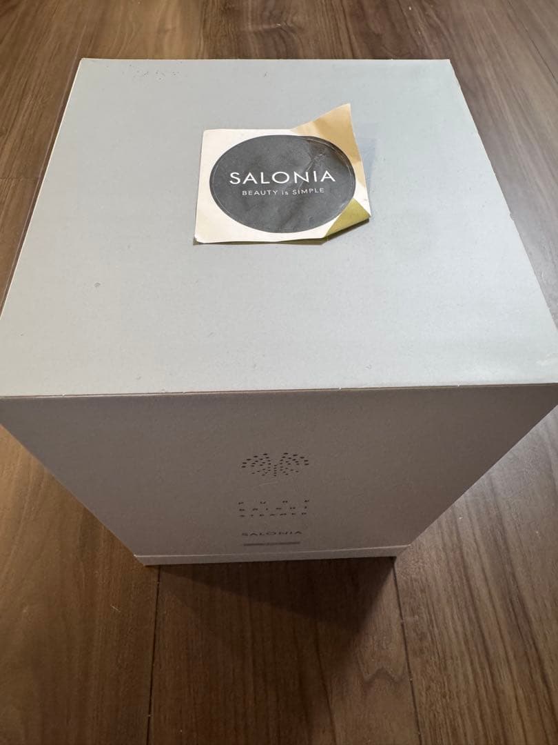 新品未使用 サロニア ピュアブライトスチーマー グレイ