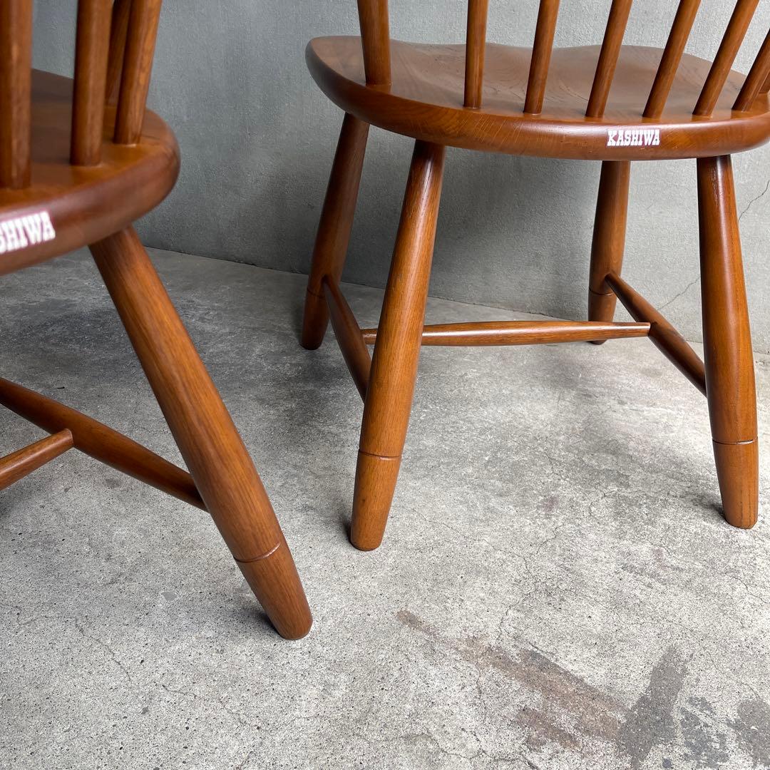 美品　飛騨　柏木工 ウィンザーチェア フープバック アローバック
