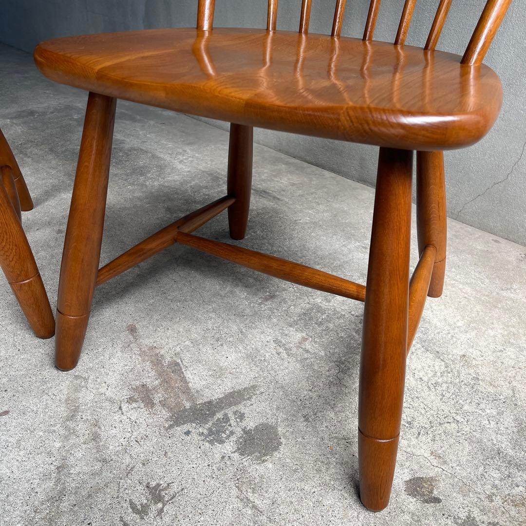 美品　飛騨　柏木工 ウィンザーチェア フープバック アローバック