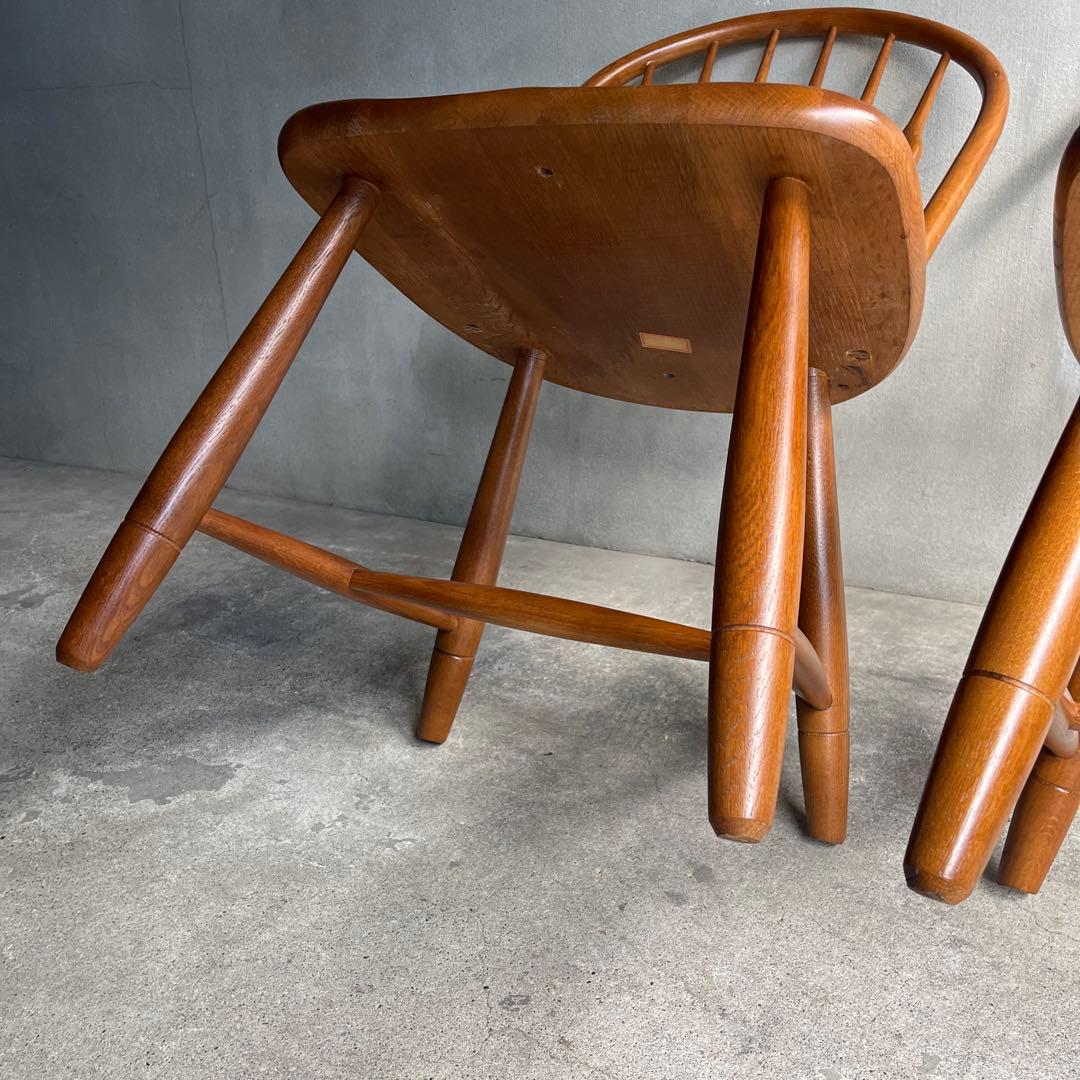 美品　飛騨　柏木工 ウィンザーチェア フープバック アローバック