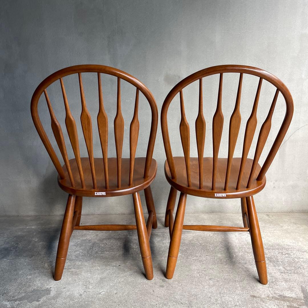 美品　飛騨　柏木工 ウィンザーチェア フープバック アローバック