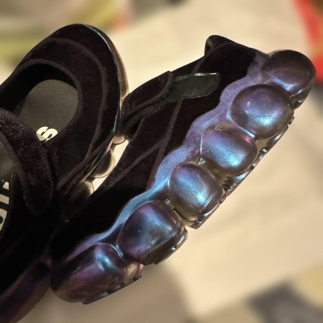靴 grounds JEWELRY COCOON black velvet 24cm