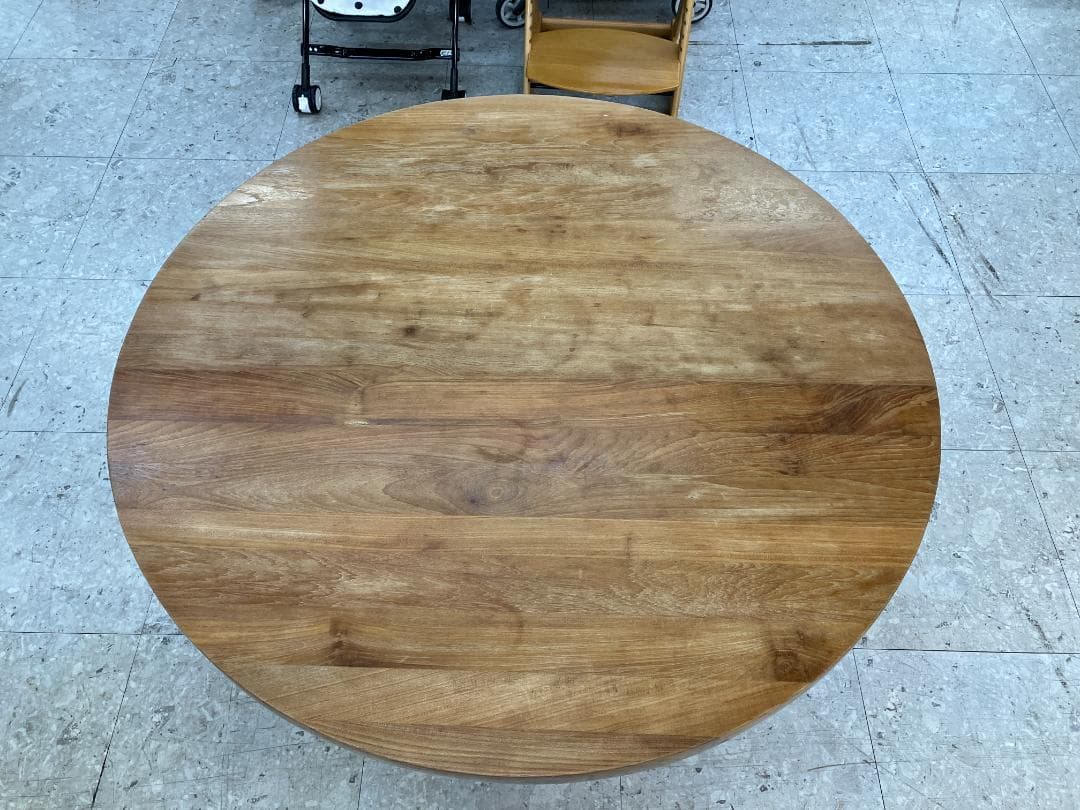 ASPLUND ダイニングテーブル JATI CIRCLE110 ブラウン