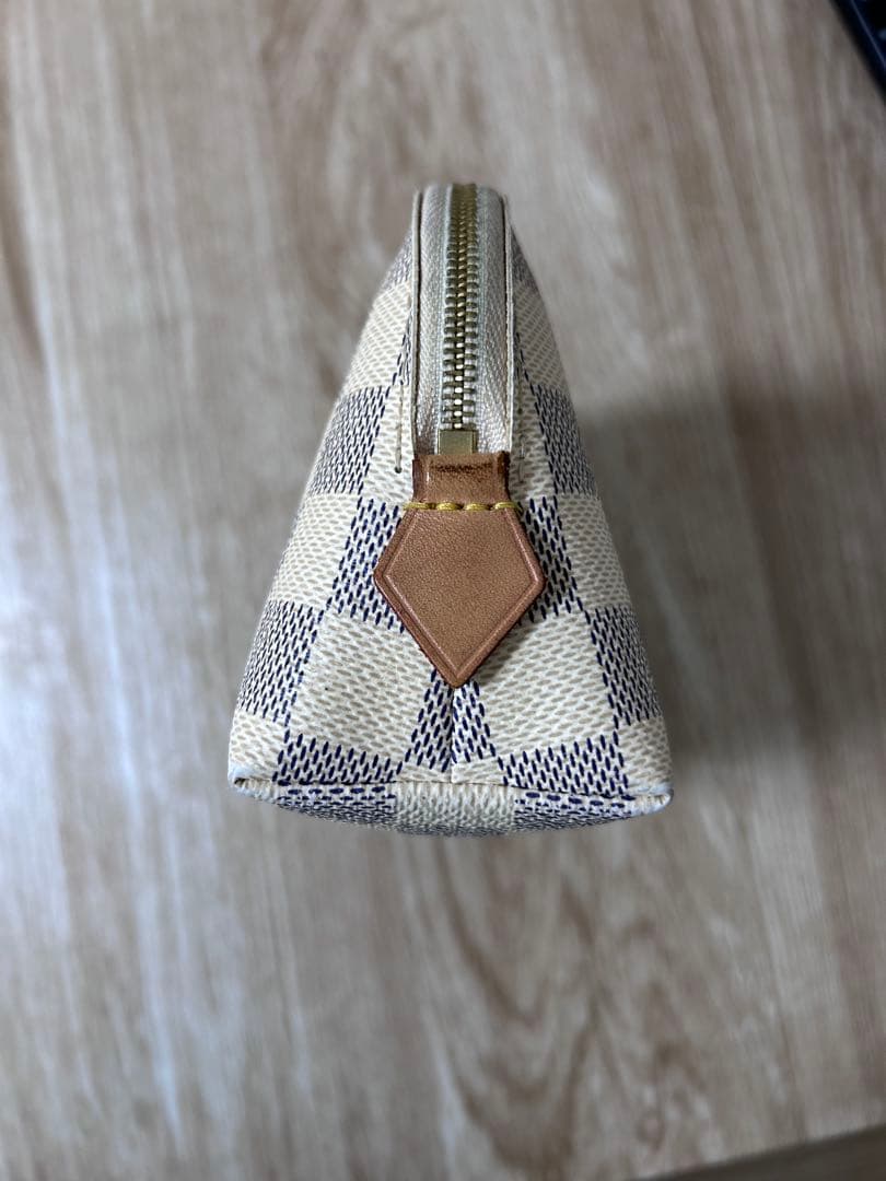 LOUIS VUITTON ポーチ ベージュ/グレー