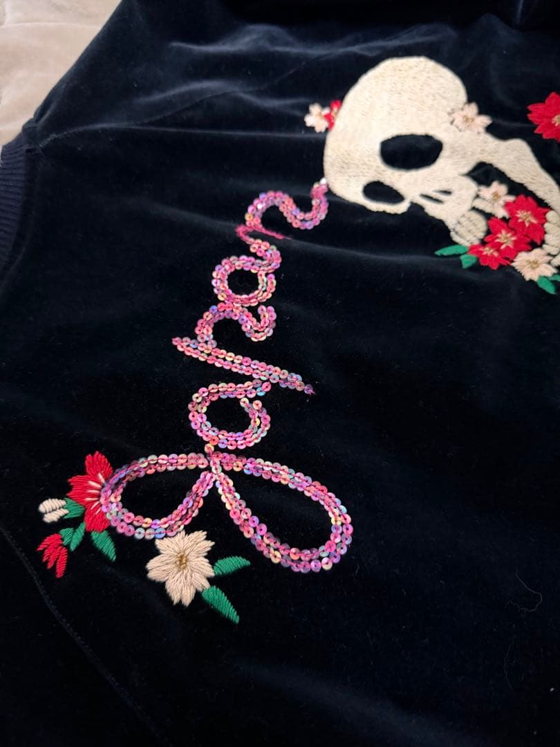 ２面用 別珍 Cropped Heads スカル 日本 スカジャン unisex