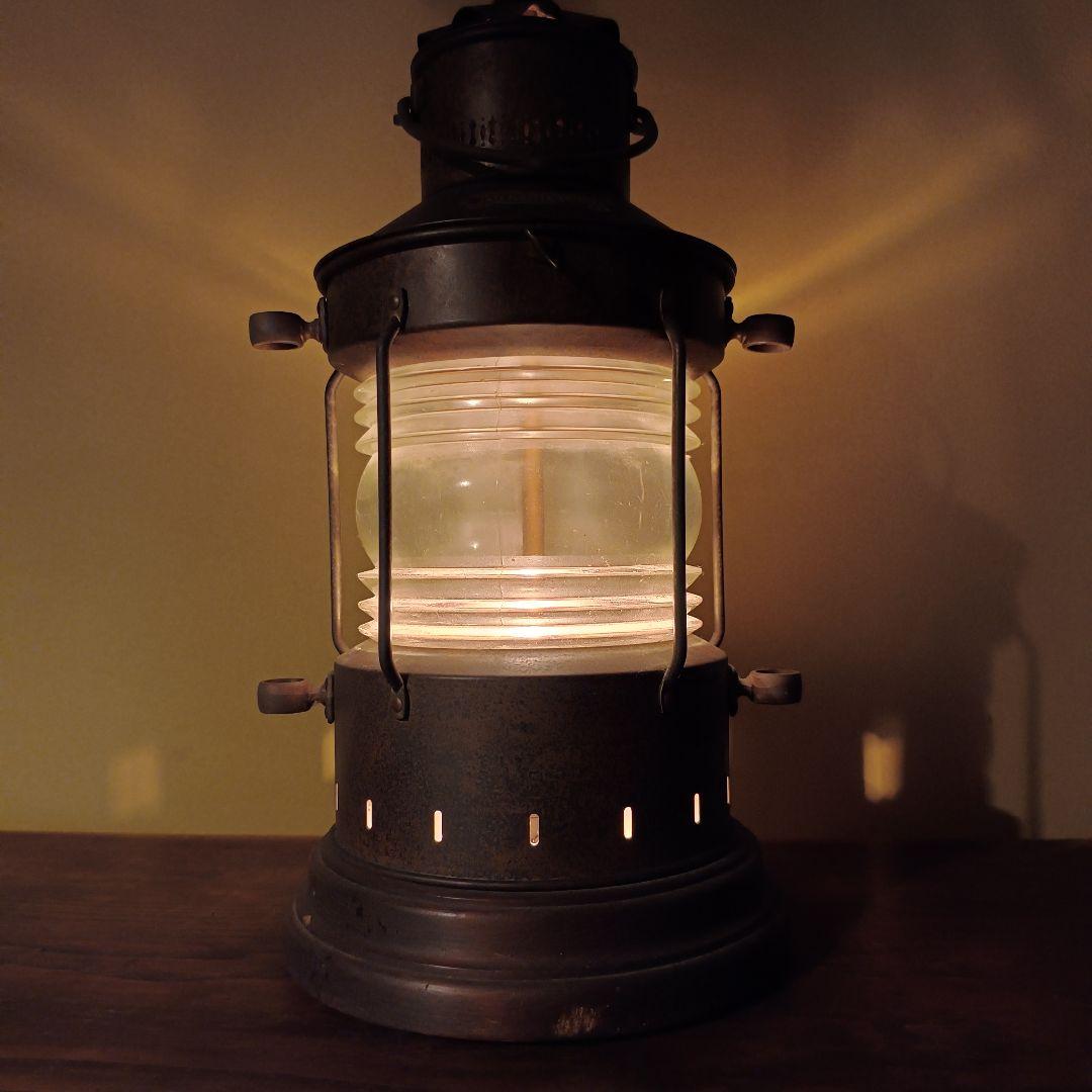 【希少 ヴィンテージ】ランタン フロアライト 船舶ランプ マリンライト 日本船舶