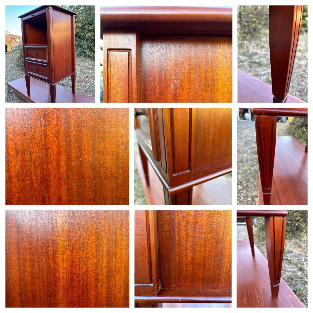 希少品　東海家具　ケント 木製電話/FAX台　サイドボード花台　飾り棚