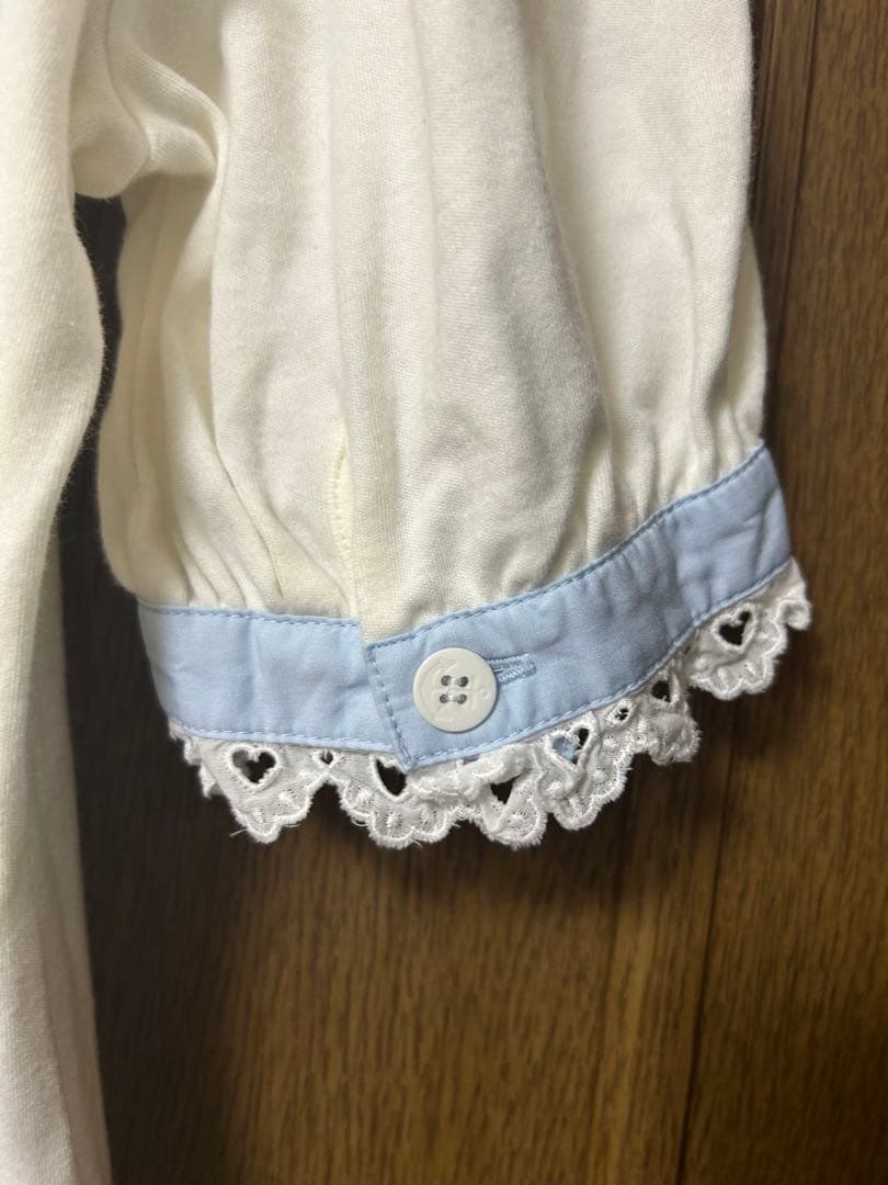 【アンジェリックプリティ】セーラー襟リボン付き半袖トップス