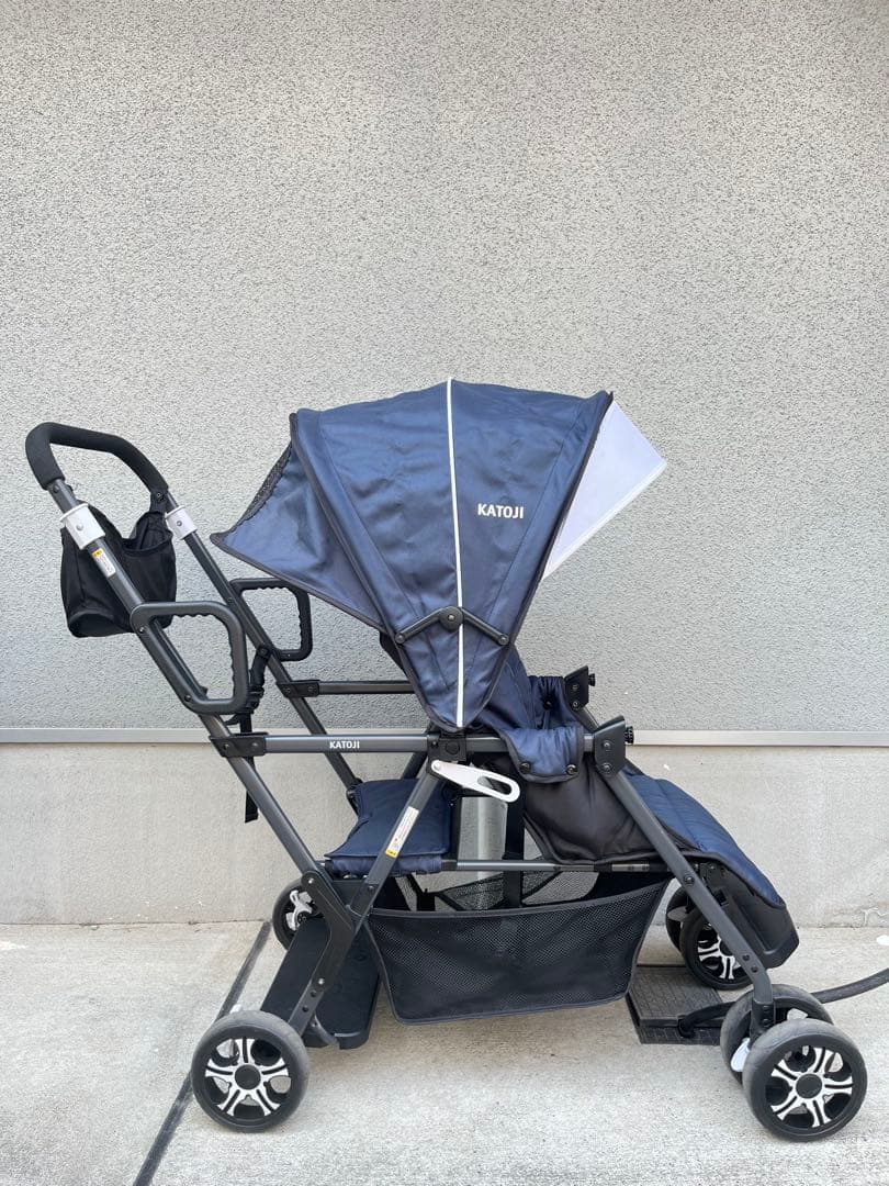 KATOJI カトージ　2人乗りベビーカー　新品オプション付き