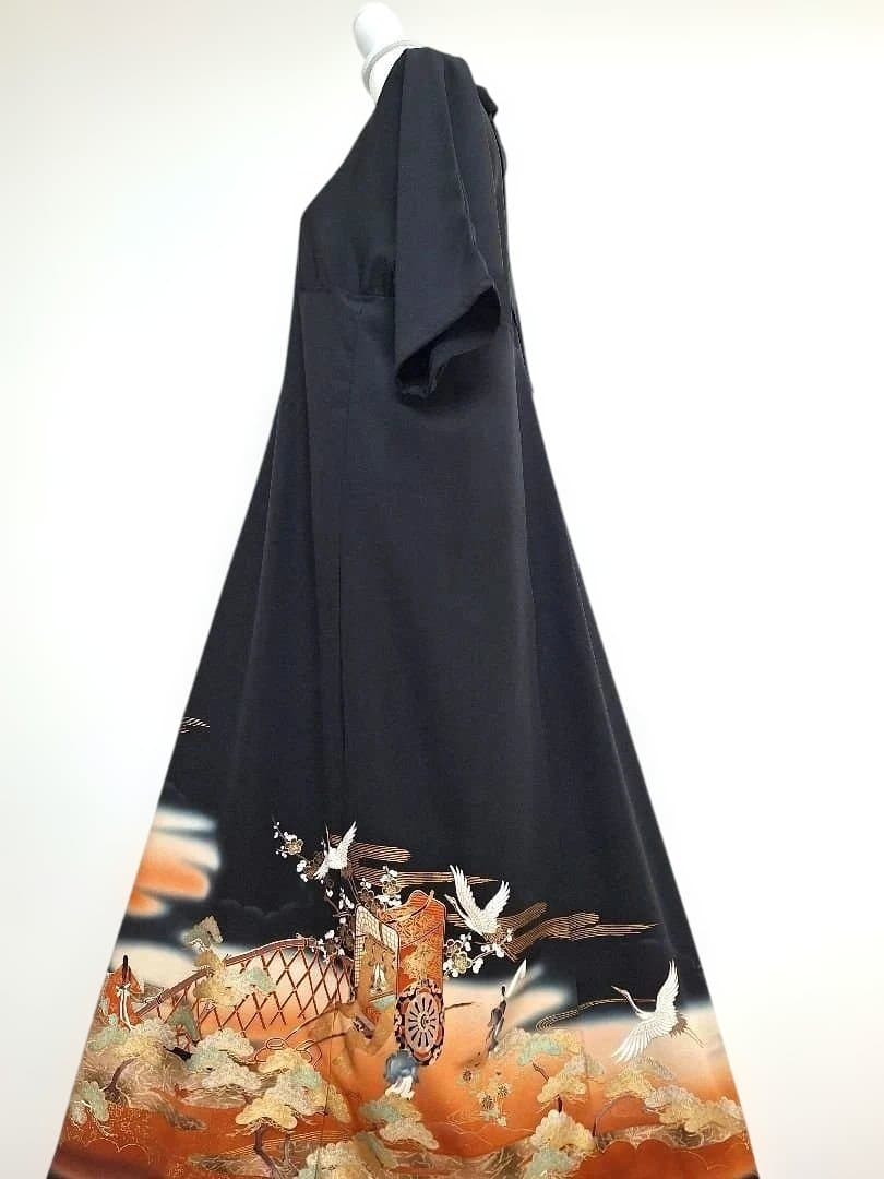 着物リメイクワンピース3612