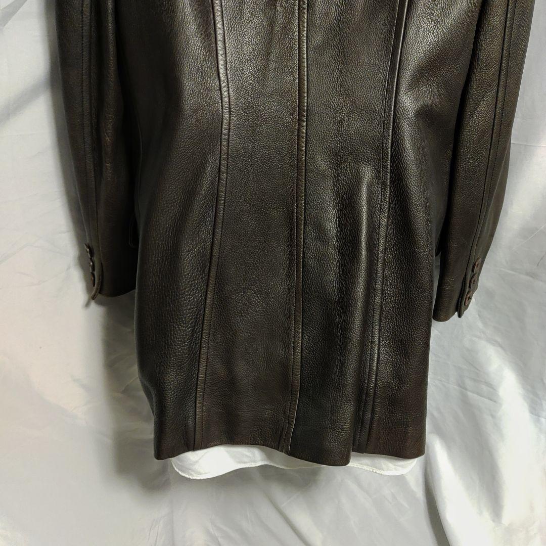 希少 80s 90s レザーダブルコート USA製 コレクションライン