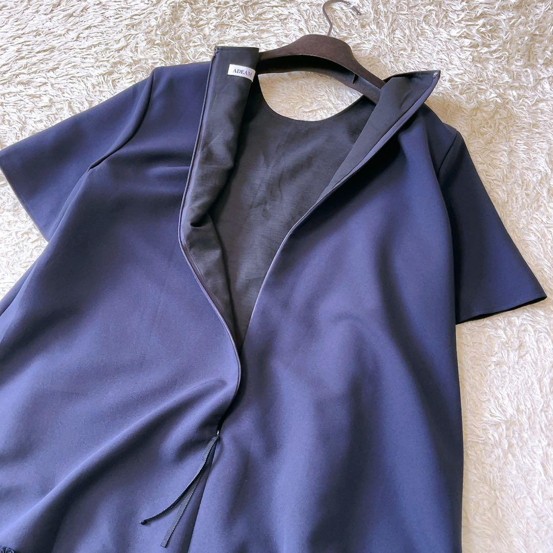 ADEAM アディアム 23年製　シフォンヘムブラウス プリーツ　フォクシー　S