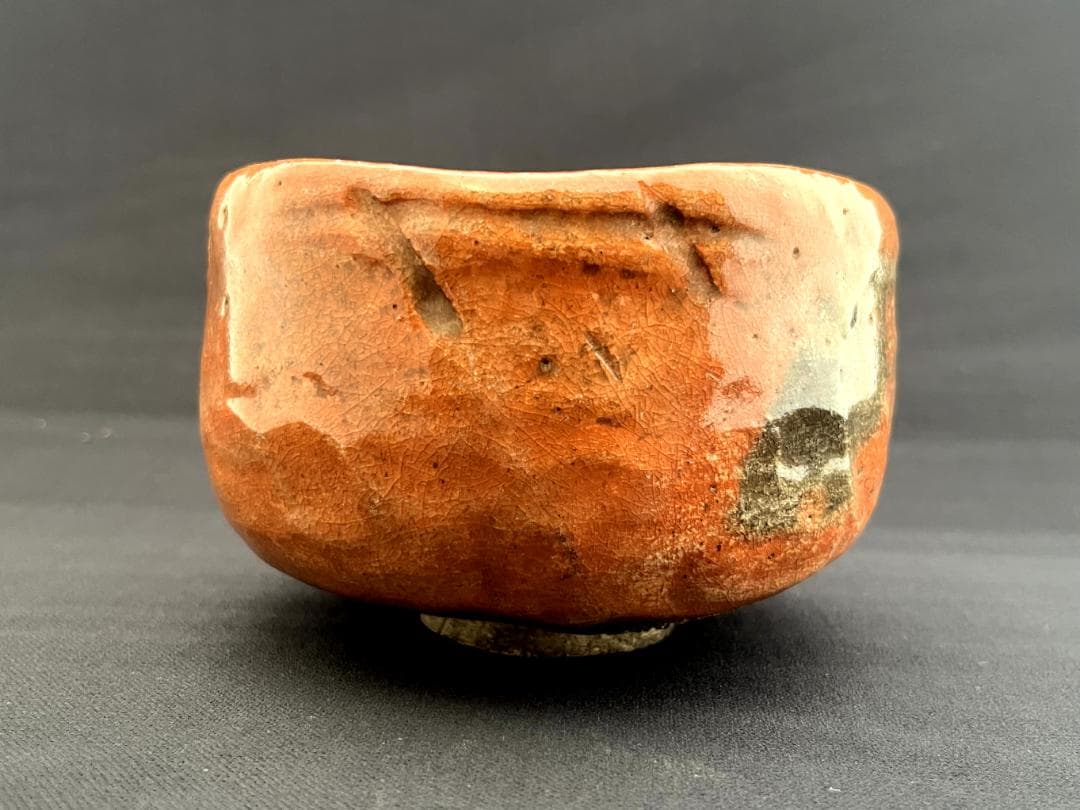 茶碗■古赤楽 かなり時代のある楽焼 江戸期 古い抹茶碗 宋光 時代物 骨董品■