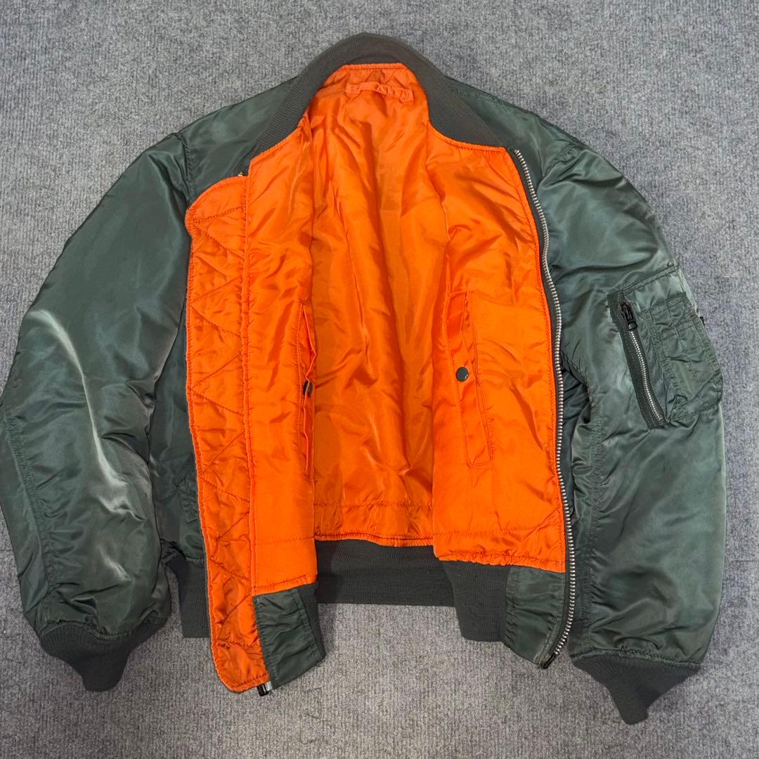 【USA製90s】【極美品✨️】ALPHA INDUSTRIE ma-1 カーキ