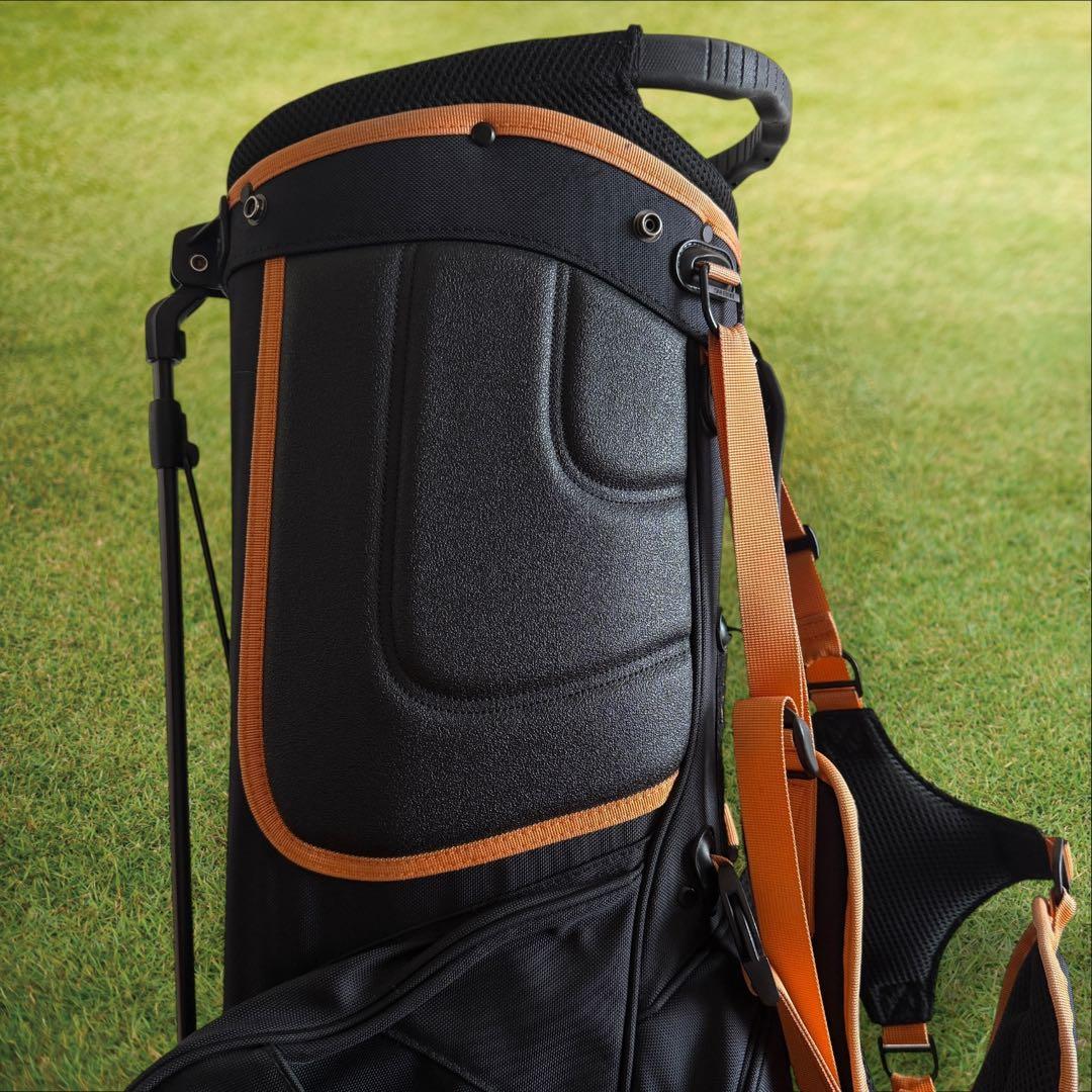 限定モデル　ブリーフィング キャディバッグ 9.5型 CR-4 黒　オレンジ