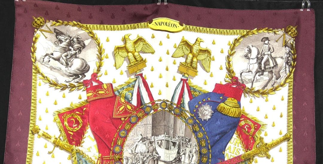 美品　HERMES エルメス　大判スカーフ　カレ90　 D359