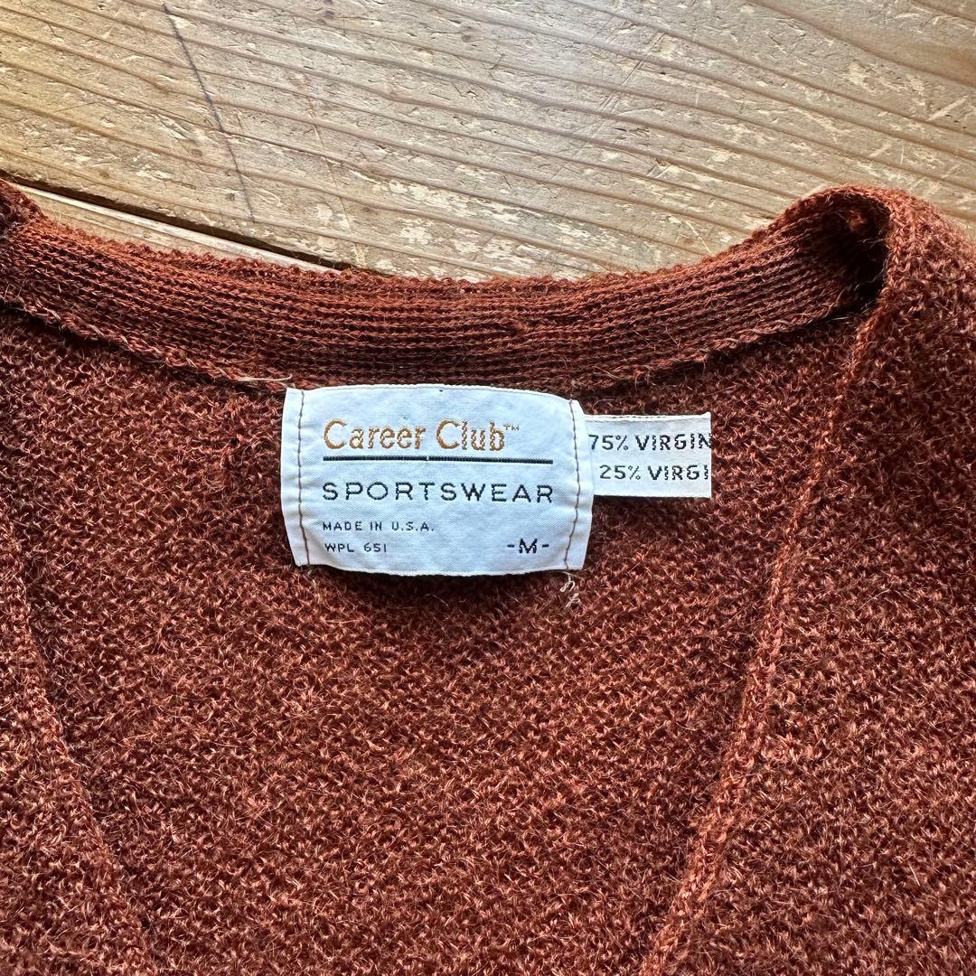 極希少 60s USA製 Career Club モヘア ニットカーディガン