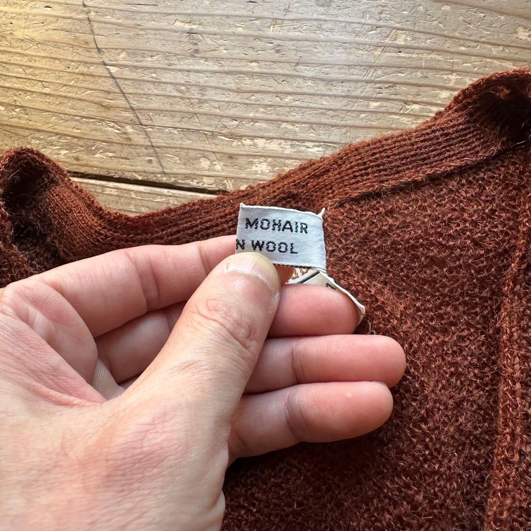 極希少 60s USA製 Career Club モヘア ニットカーディガン