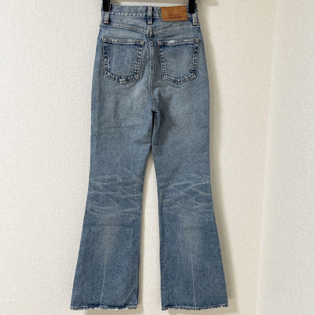 MOUSSY MVS FLARE フレアデニム 23インチ ブルー