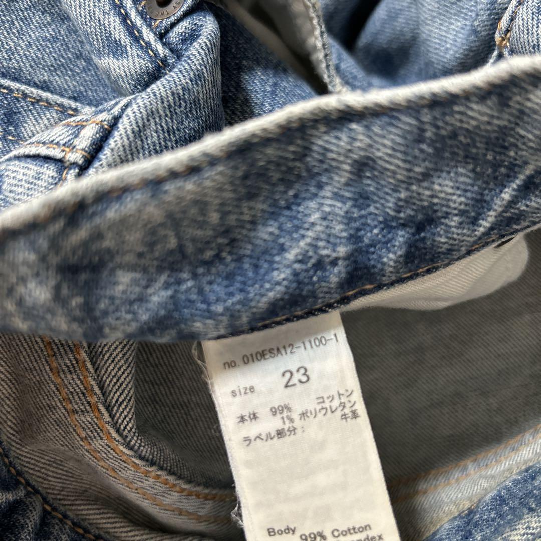 MOUSSY MVS FLARE フレアデニム 23インチ ブルー