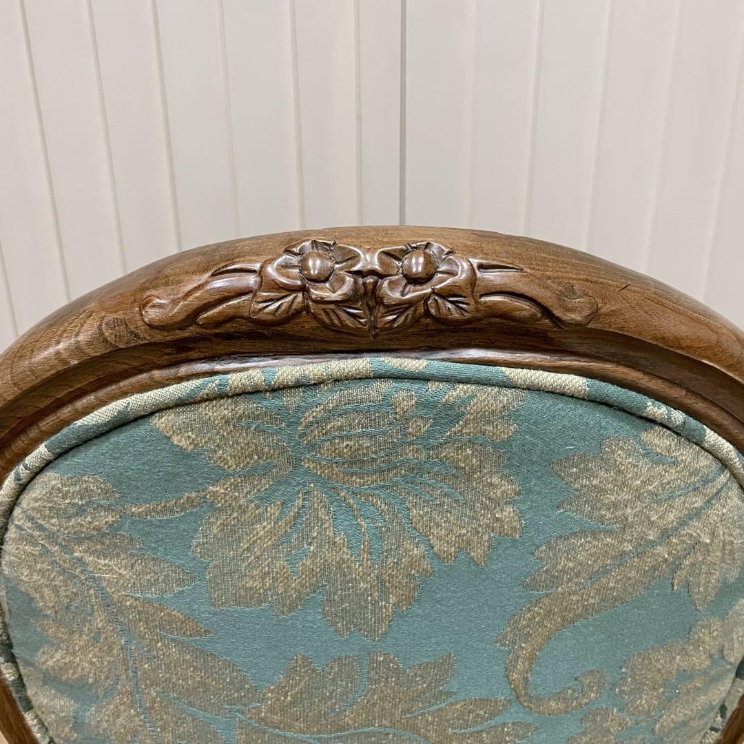 松永工房　アンティーク　チェア　猫脚　ヨーロピアン　ドレッサー　椅子　姫椅子