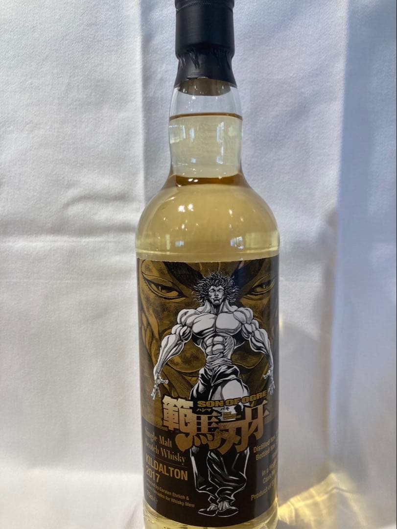 【限定】刃牙 ウイスキー 範馬勇次郎ラベル キルダルトン2017