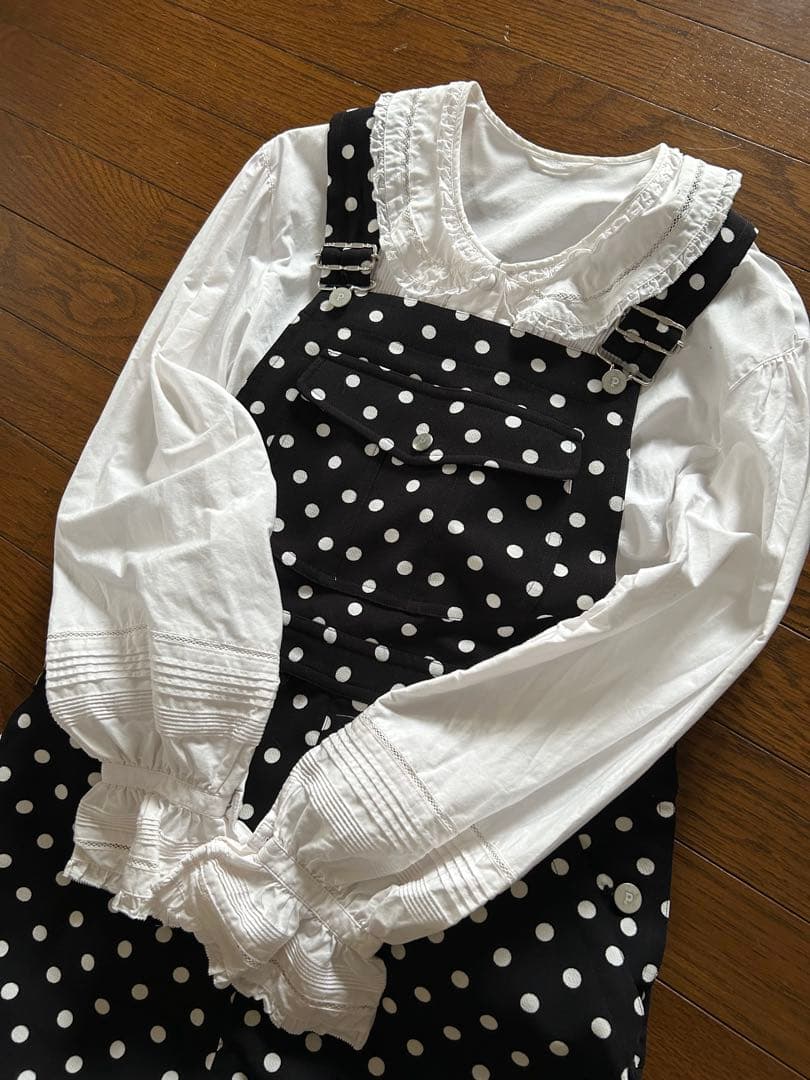 ピンクハウス　ドットサロペット・オーバーオール