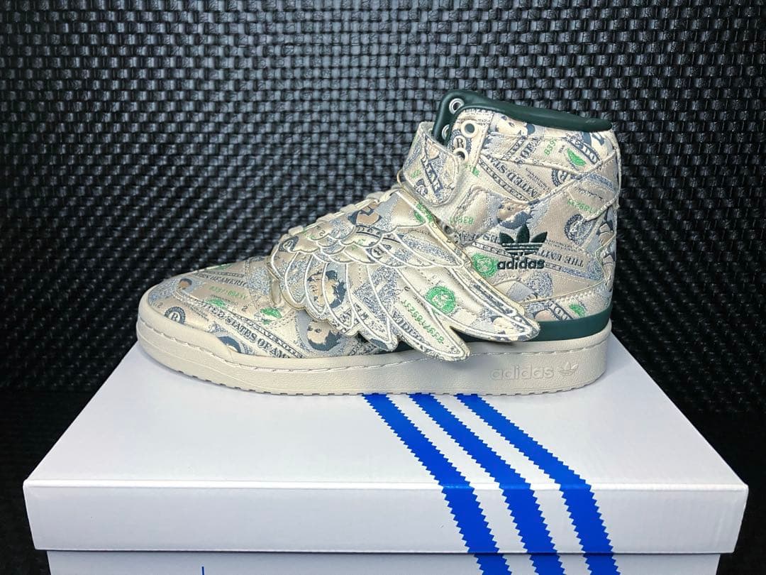 アディダス adidas ジェレミースコット ハイカット　ドル紙幣　マネー
