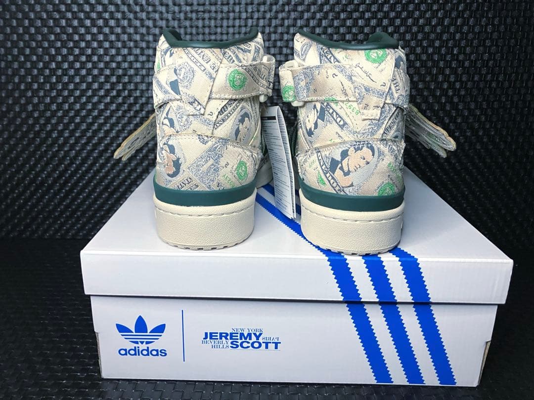 アディダス adidas ジェレミースコット ハイカット　ドル紙幣　マネー