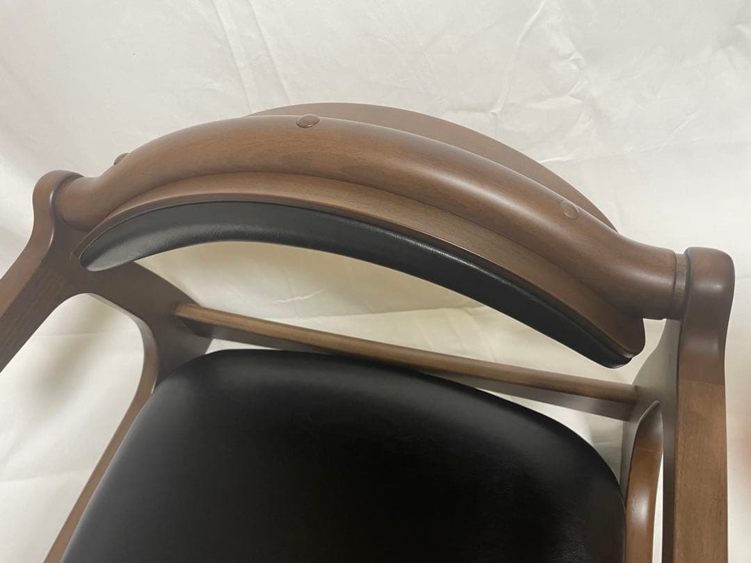 起立木工 キャスパーチェア 100B 座椅子 ローチェア PVC ラバーウッド