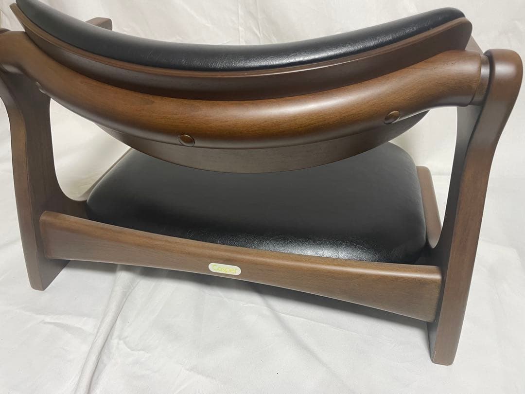 起立木工 キャスパーチェア 100B 座椅子 ローチェア PVC ラバーウッド