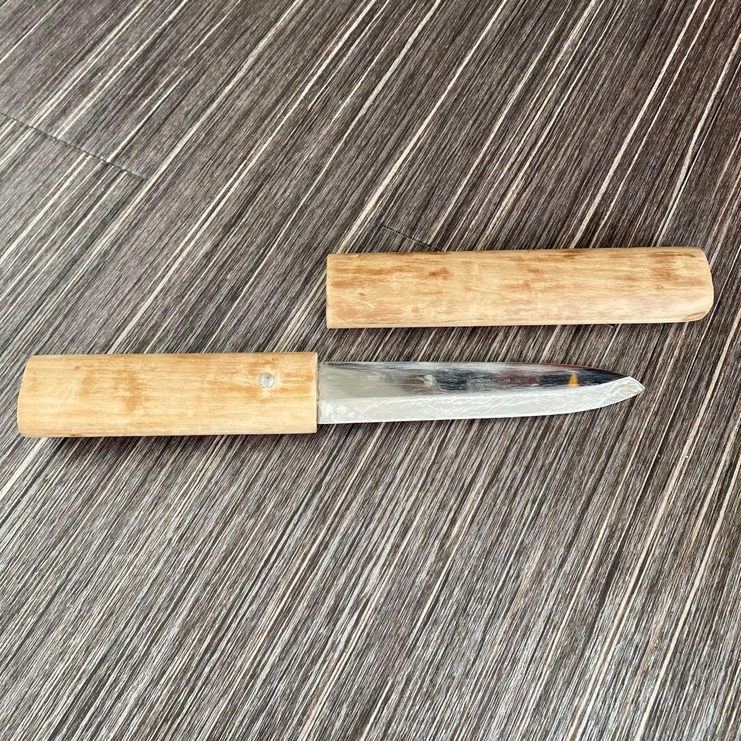 マキリ包丁、鞘付き！ アイヌマキリ、ステンレス