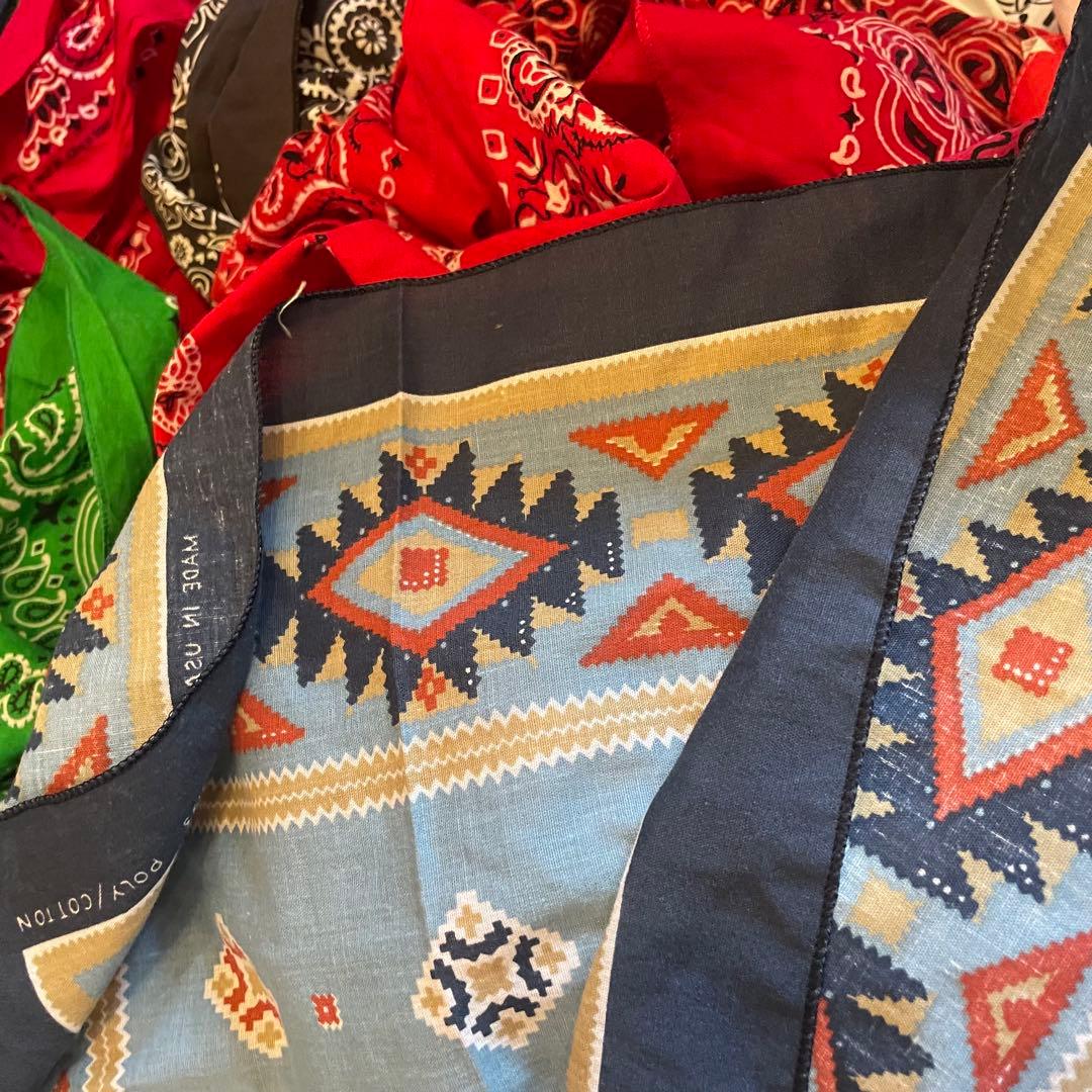 バンダナ　50枚　まとめ売り　ALL USA製　60~00s ビンテージ