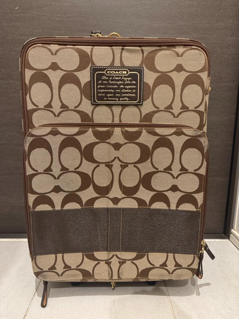 COACH 中型キャリーケース ブラウンモノグラム