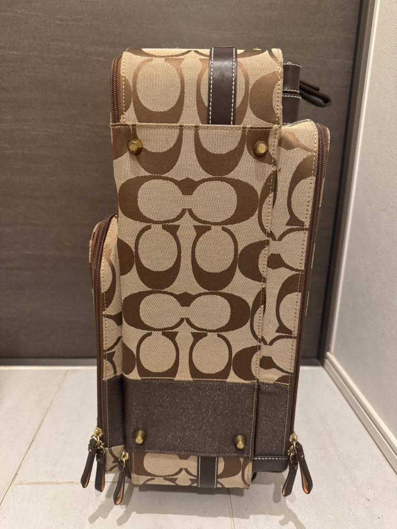 COACH 中型キャリーケース ブラウンモノグラム