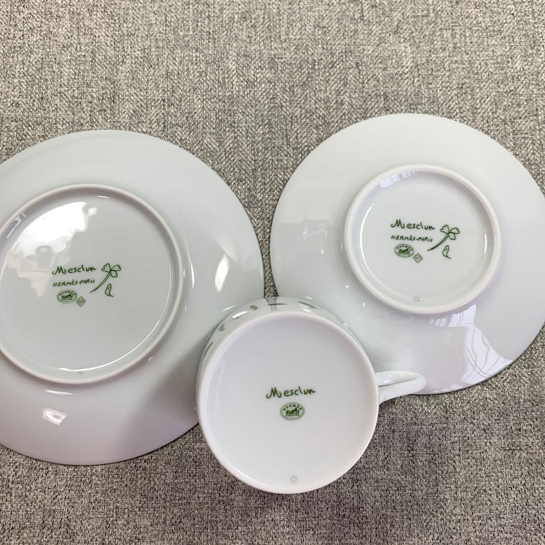 エルメス　メスクラン　カップ＆ソーサー　プレート　スクエアプレート