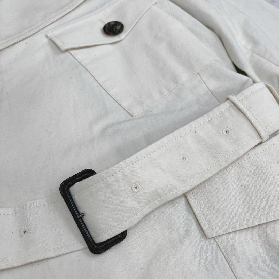 AKM 【C046】 washed satin trench coat
