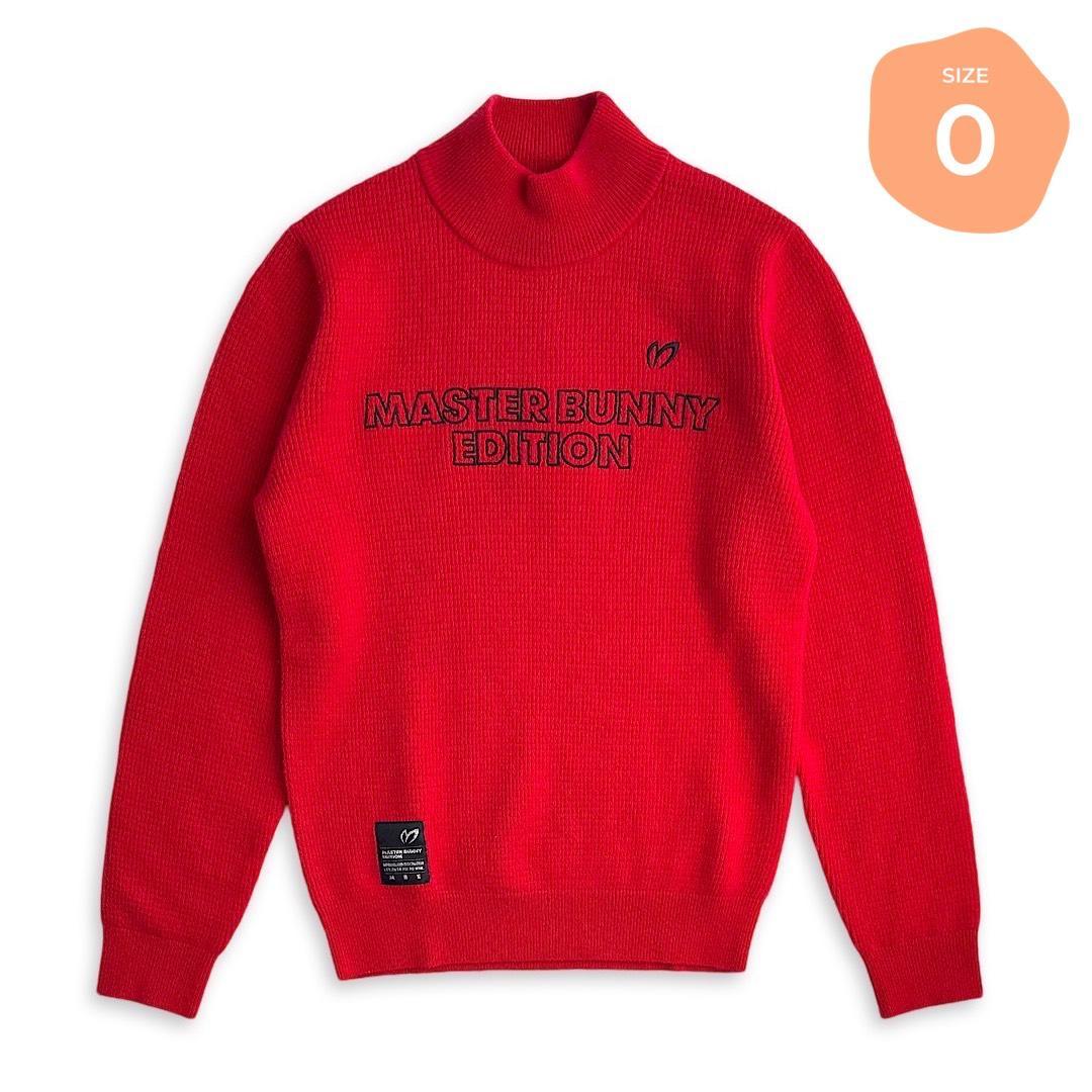 547 マスターバニー レディース ゴルフウェア ウールカシミヤニット 赤 0