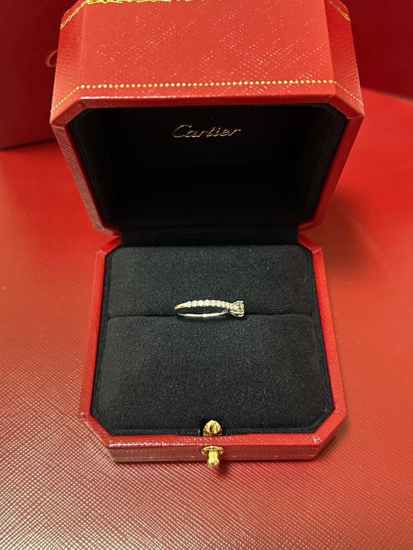 カルティエ　リング　ソリテール1895 婚約指輪　0.37カラット
