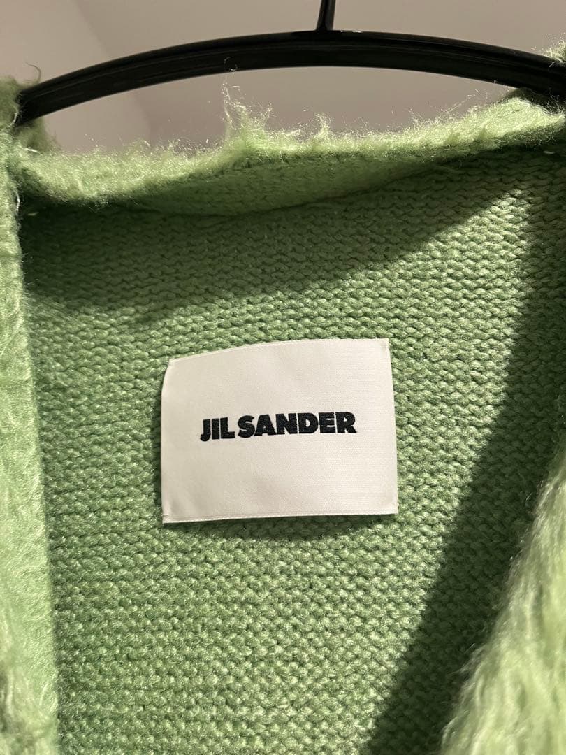 JILSANDER シルクカーディガン ライムグリーン